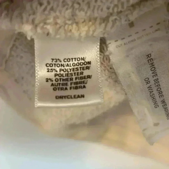 Lou & Grey Womens Sweatshirt XXL White Gray Black Heathered Back Zip Round Neck - Picture 4 of 7